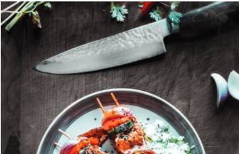 a sharp knife