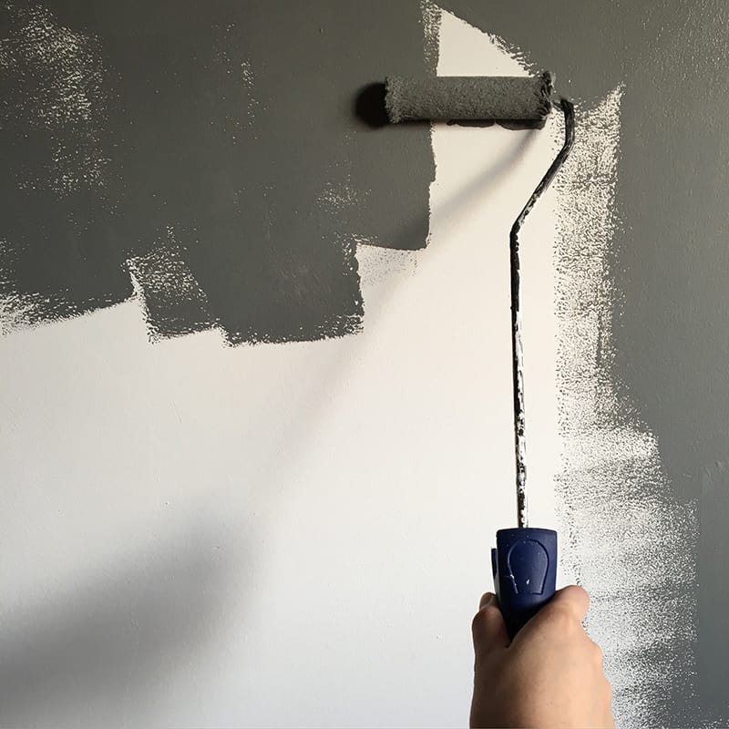 painting a wall